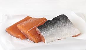 Filete de Salmón con piel.